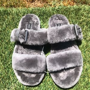 UGG Fluff Yeah Shearling Lining Slippers Sz 10